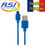 Miniature : Câble USB / Micro USB 2m DCU Charge et Sync Bleu VENDEUR FRANÇAIS