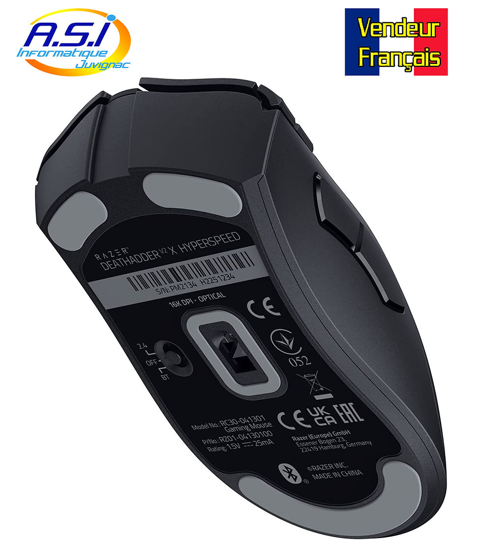 Miniature : Souris Gamer Sans Fil Jeu Razer Deathadder x Hyperspeed Gaming 14000 DPI