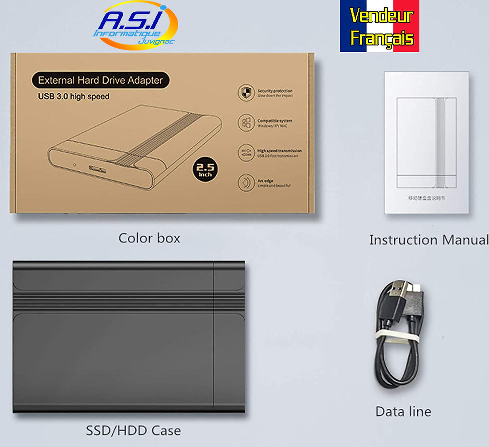Miniature : USB 3.0 Boîtiers alu de disques Durs 2.5 sata Vendeur Français