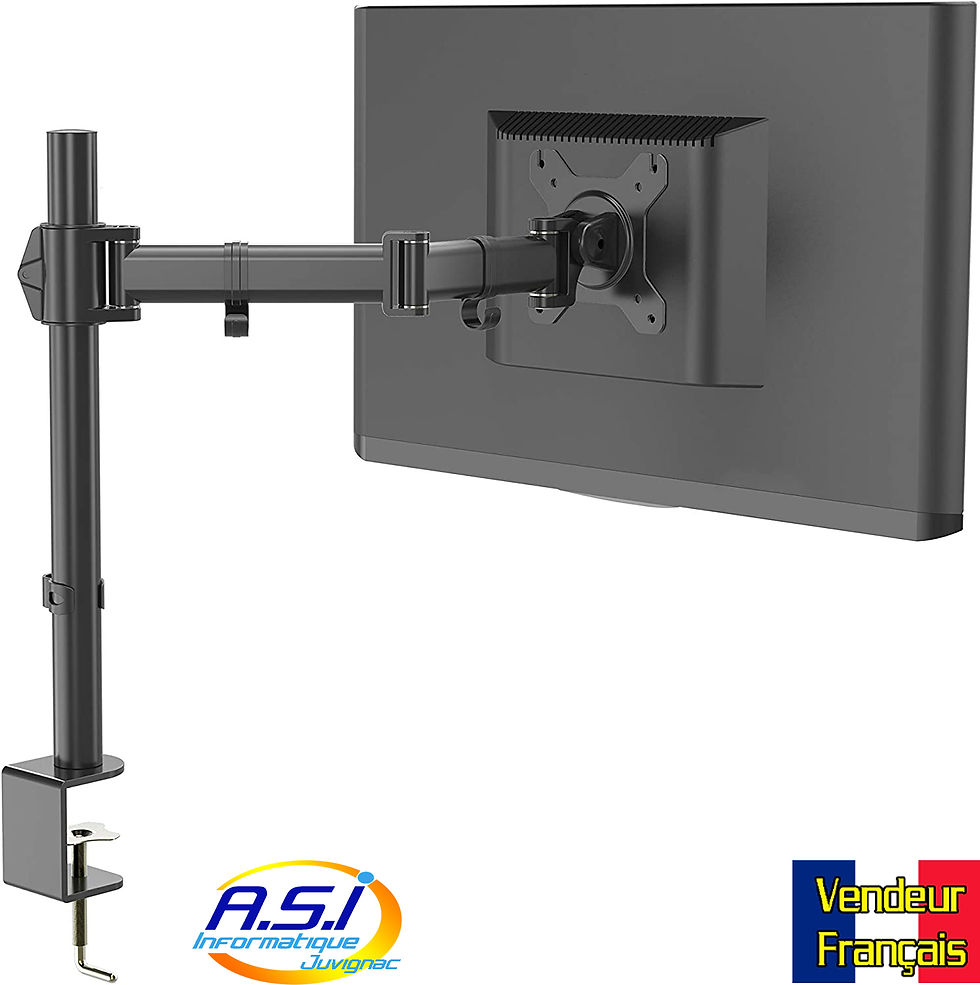Miniature : Support de bureau pivotant et tournant pour écran d'ordinateur