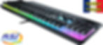 Miniature : Clavier Gamer à Membrane Roccat Magma RGB Gaming AZERTY