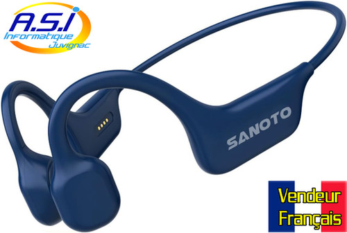 Casque De Sport à Conduction Osseuse Sanoto étanche IPX7 Sans-fil Bluetooth | EBoutique ASI34