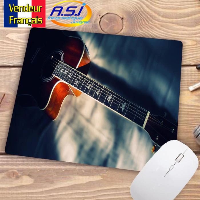 Tapis de souris Gaming gamer XL Musicien Guitare acoustique Musique