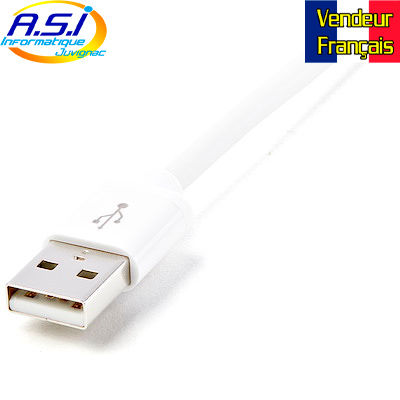 Miniature : Cable Startech Certifié Apple 2m Noir pour smartphone Téléphone Iphone et Ipad