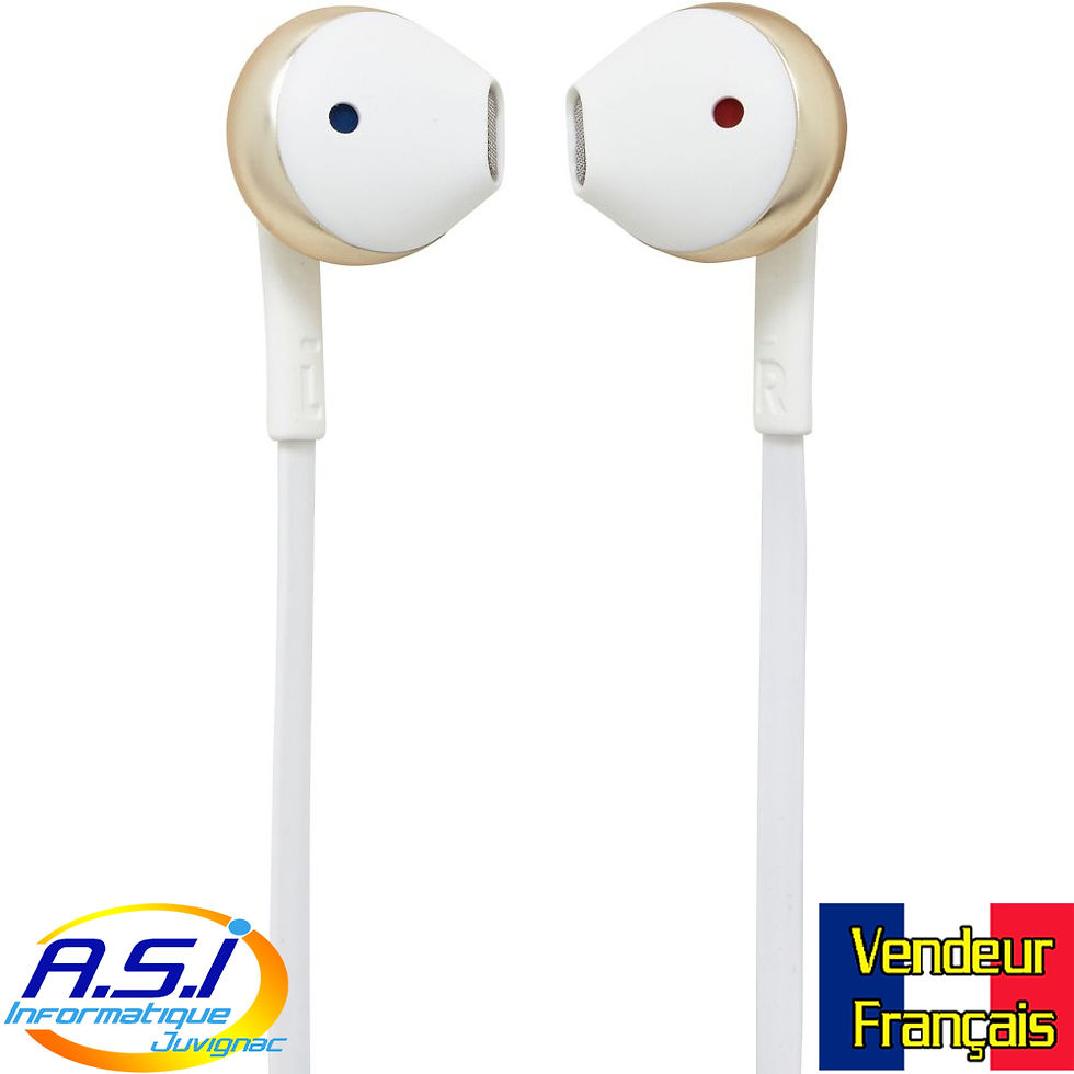 Miniature : Ecouteurs Pure Bass JBL Blanc + Micro pour Smartphone Tablette et Ordinateur
