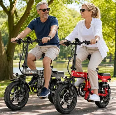 Dttzh A12S Folding Electric Bikes for Adults