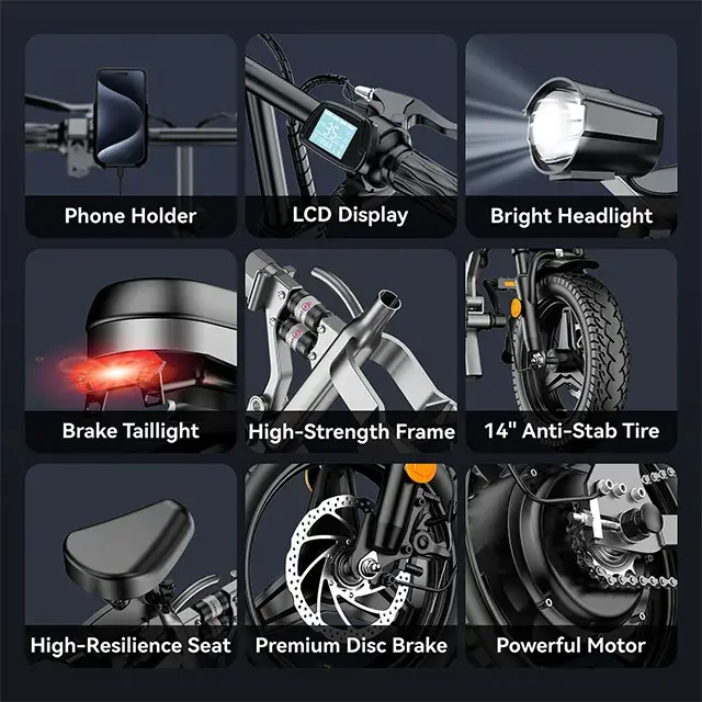 Thumbnail: Dttzh A12 Folding Electric Bike Key Features and Components Overview