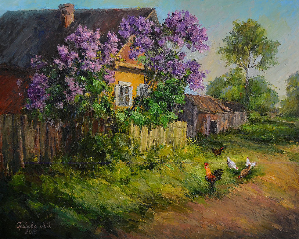 "Сирень возле дома". Грибова Л.О.