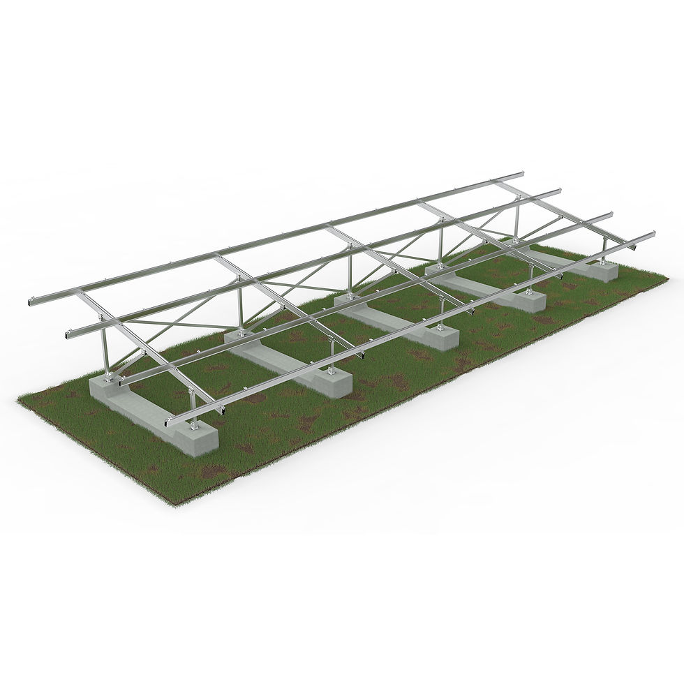 Thumbnail: High Strength VI-Shaped Aluminum Ground Solar Mounting Structure