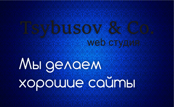Web студия Tsybusov