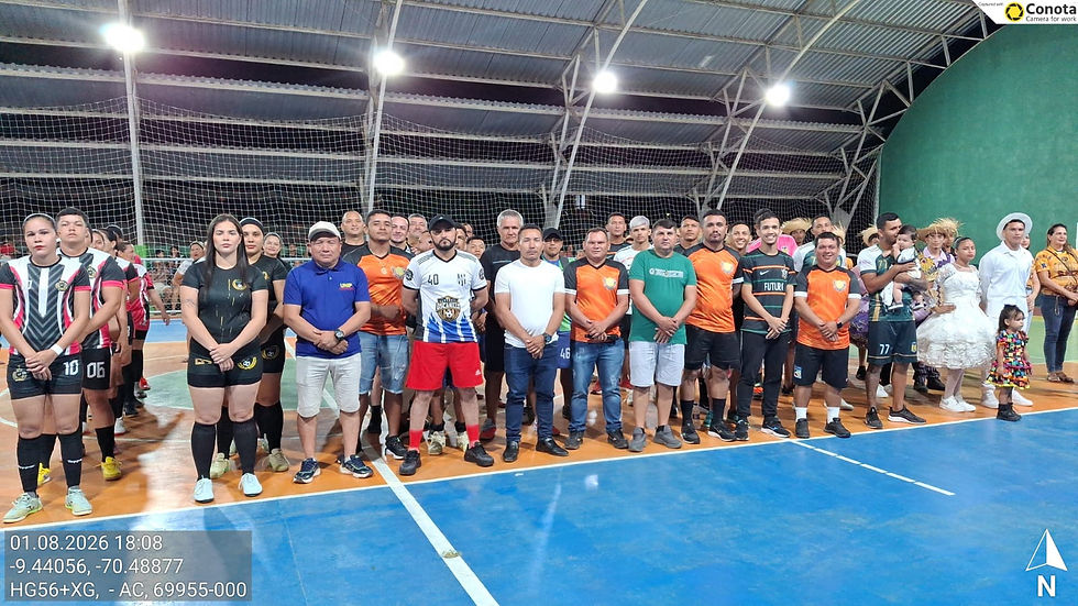 Finais do Campeonato Municipal de Futsal e apresentação cultural marcam fim de semana histórico em Santa Rosa do Purus