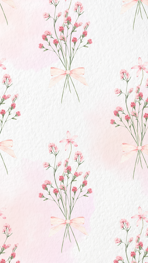 Pink & White Watercolor Floral Pattern Phone Wallpaper.png
