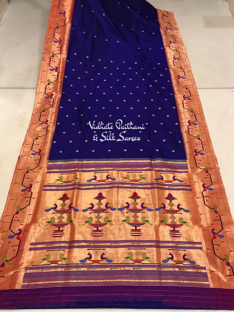 Brocade Border Pure Silk Paithani Saree