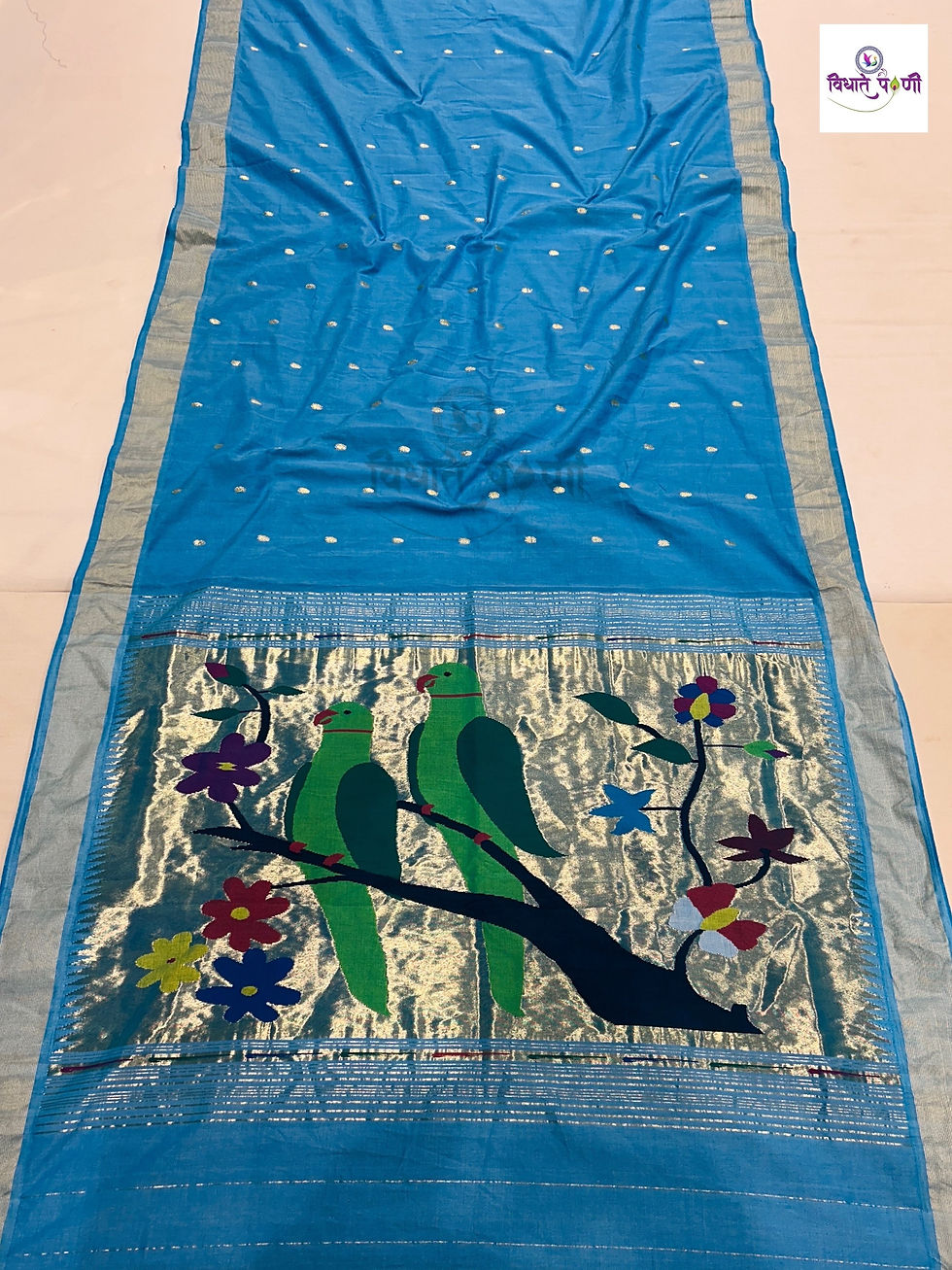 Handloom Pure Cotton Paithani Saree