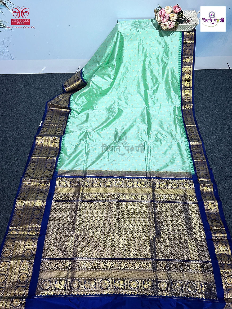 Gadhwal Pure Silk Paithani Saree