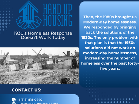 1930’s Homeless Response Doesn’t Work Today