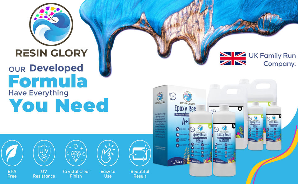 Resin Glory for any project. Best resin for table top