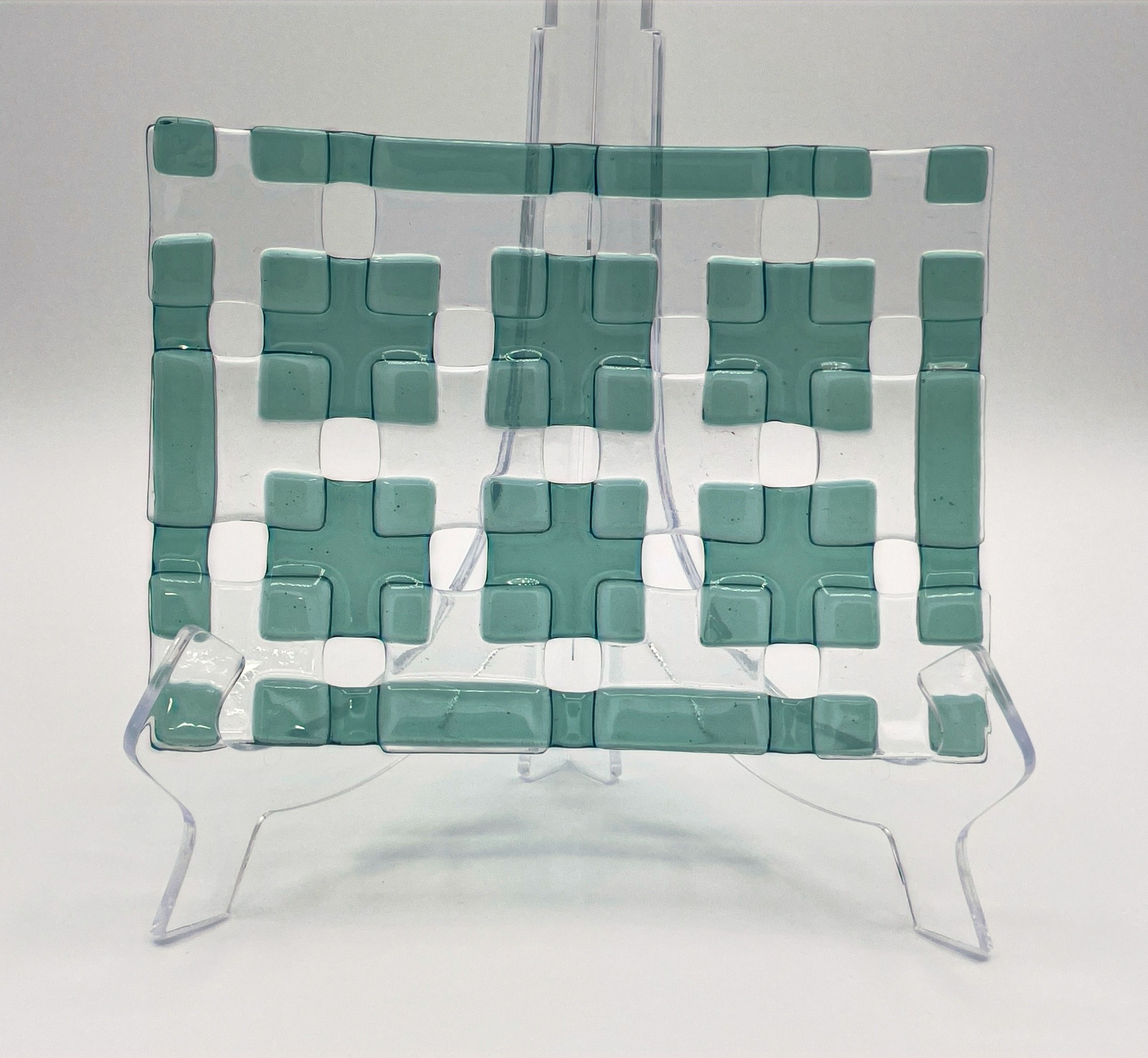 Sea Green Checkerboard