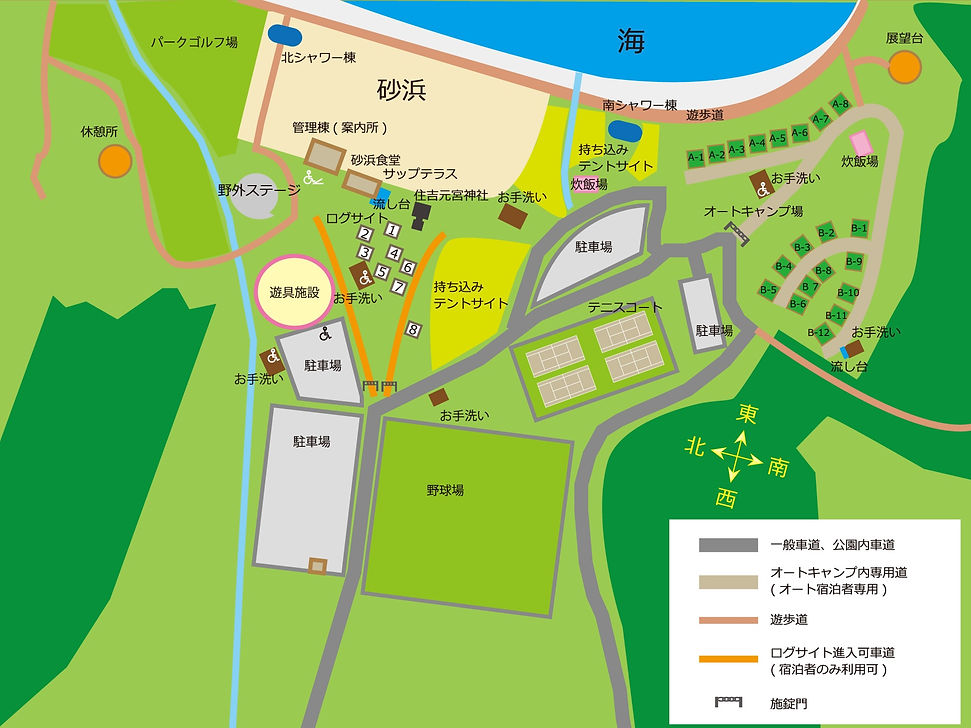 糸ヶ浜海浜公園内図