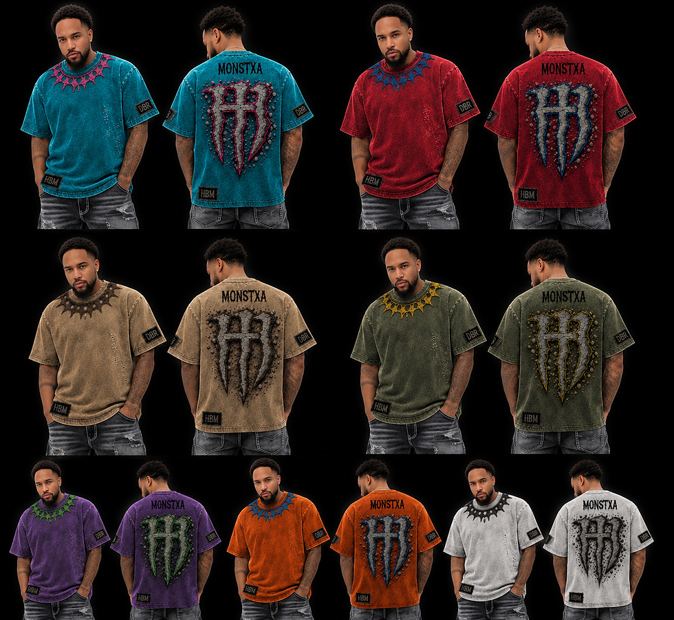 Thumbnail: "Pre-order" Monstxa  Stonewashed Graphic Tee