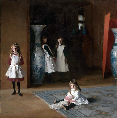 The Daughters of Edward Darley Boit, one of Sargent's paintings featured in the cozy mystery about him