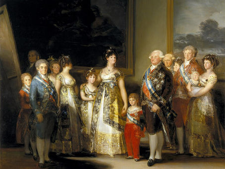 Goya's portrait of King Carlos IV and family
