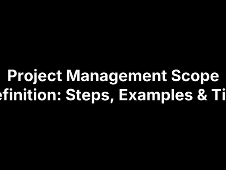 Project Management Scope Definition: Steps, Examples & Tips