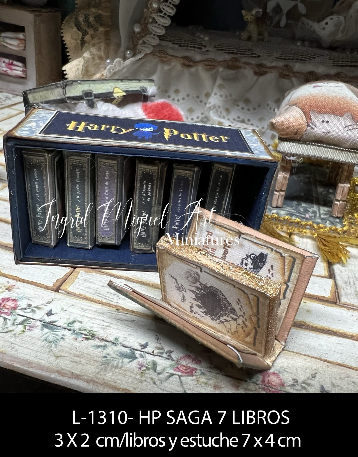 Saga de Harry Potter (7 libros) en estuche de colección/Miniatura/L-1310