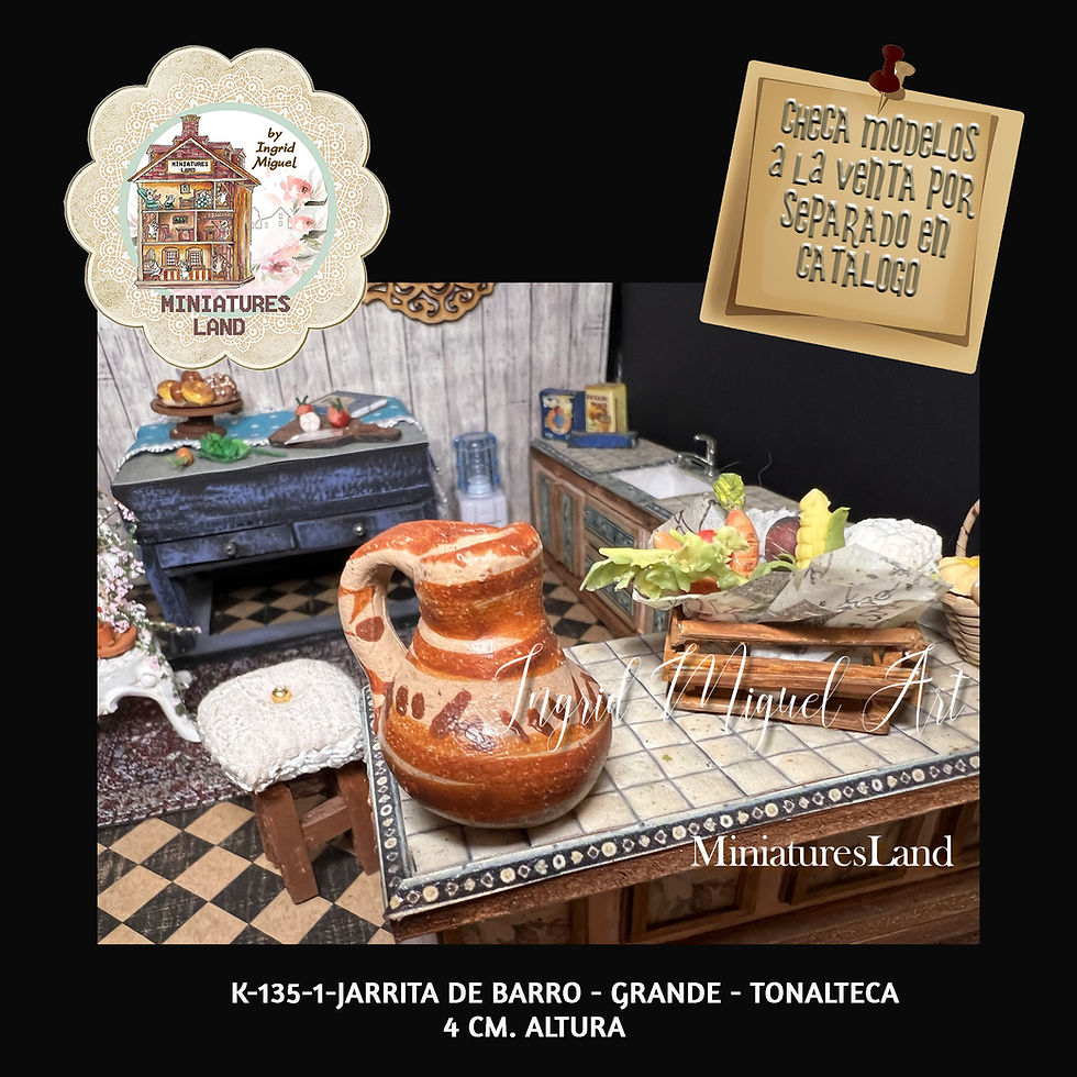 Miniatura: Vajilla blanca de resina, para varios platillos / Miniaturas/K-1611