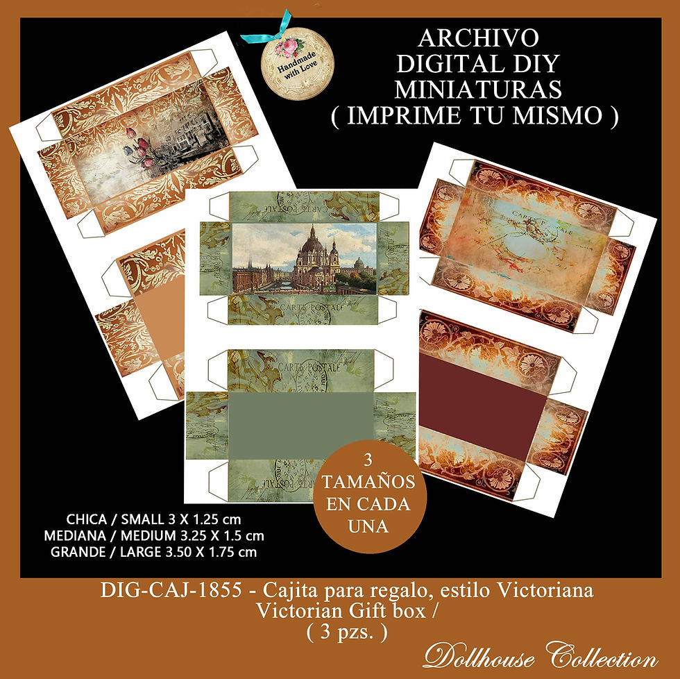 Thumbnail: Cuadros Victorianos en azul - 5 modelos dif. Arch. digital/Mini/DIG-C-185