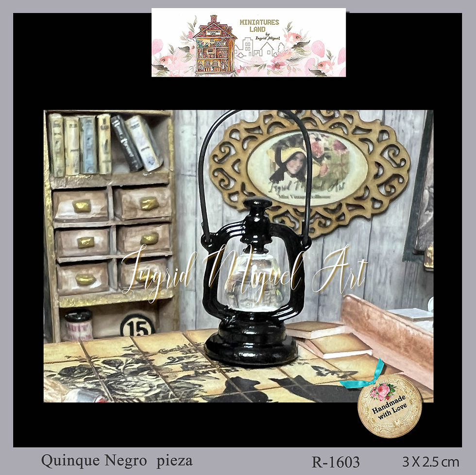 Miniatura: Lampara de pie lectura cartoncillo verde con flores/Miniatura/ R-159-1