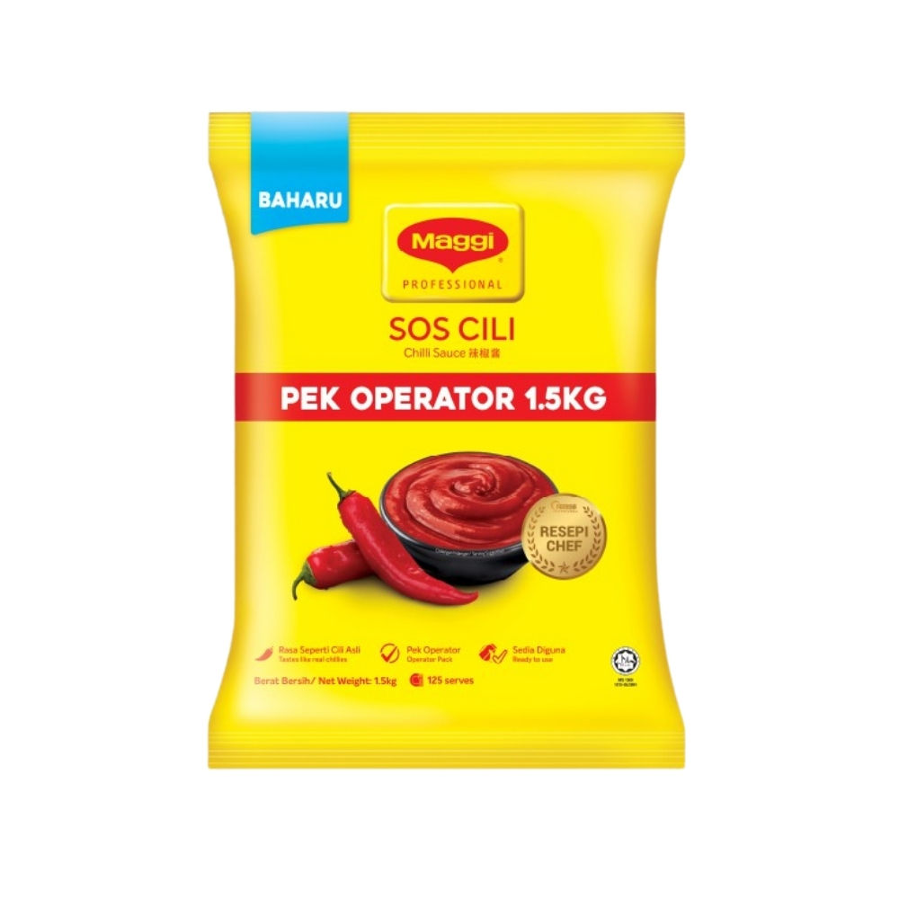 MAGGI SOS CILI / CHILLI SAUCE 辣椒酱 1.5KG