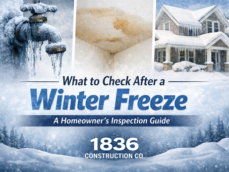 What to Check After a Winter Freeze: A Homeowner’s Inspection Guide for North Texas