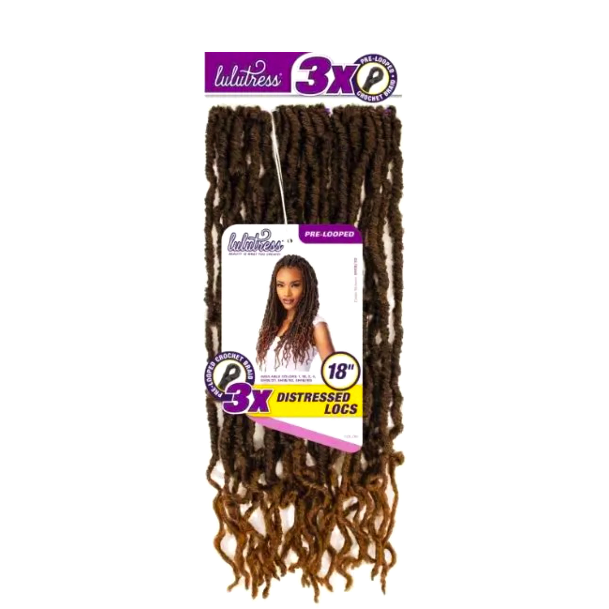 3X Lulutress- Distressed Locs 18"