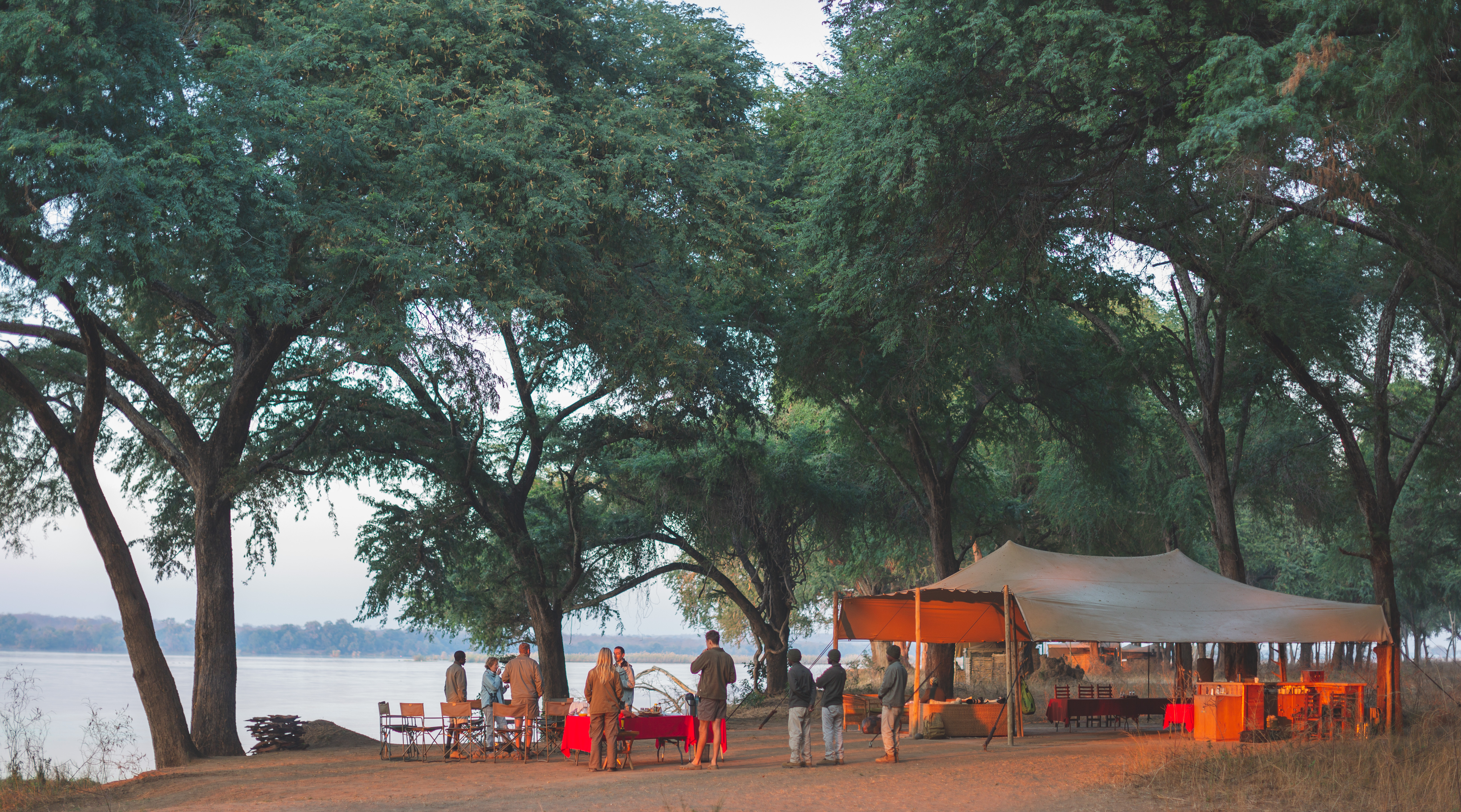 Accommodation and guest areas at Kutali Camp
