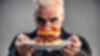 Like Meat Campaign. Lindemann haltet einen von mir gestylten Burger