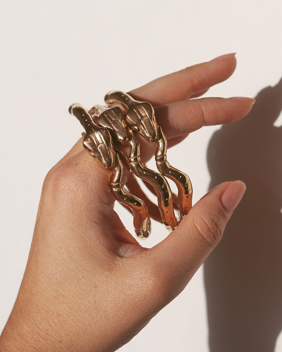 Thumbnail: Bronze Serpentine Bangle