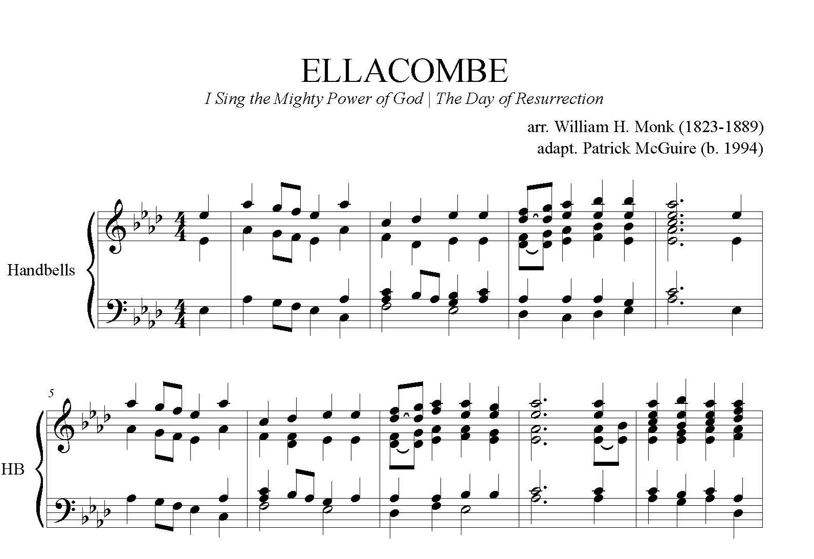 ELLACOMBE  (3 Octave Handbell Arrangement)