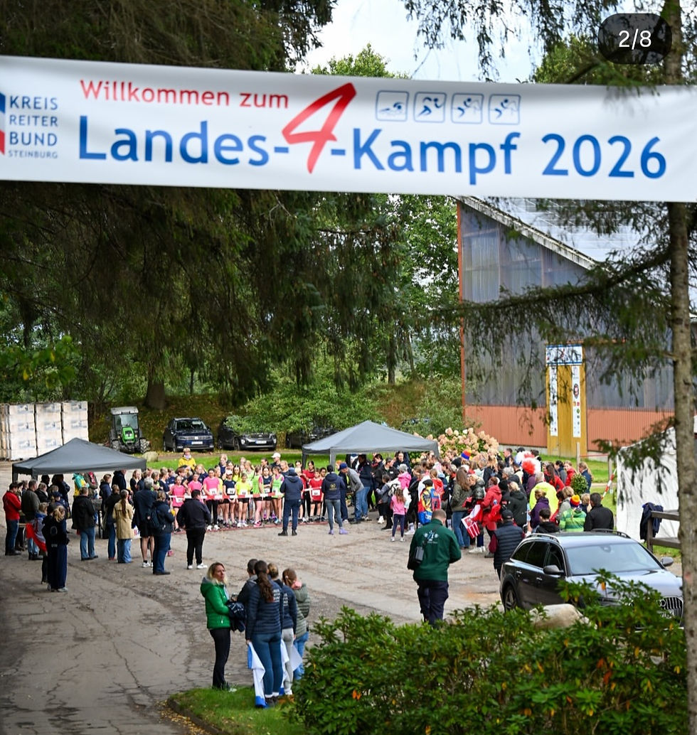 Der Reiterbund Ostholstein im Landesvierkampf durch Alma & Ida Hartwig, Mia Sonnwald und Viva Wilkens erfolgreich vertreten.