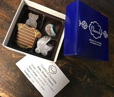 Chocolate Baby Shower Favors By Chamak Chocolates
