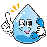 電話する水滴のキャラクター