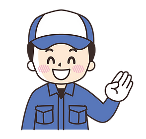 笑顔の整備士のイラスト