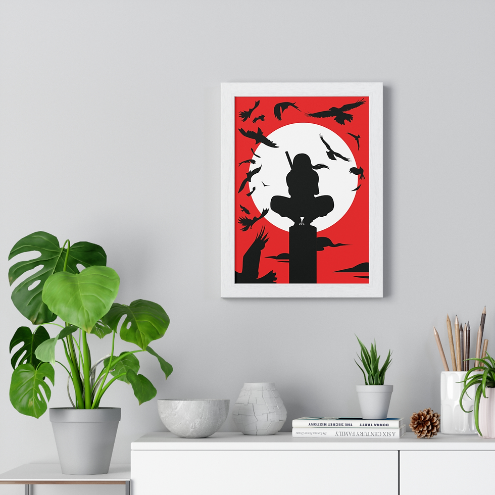 Thumbnail: Framed Poster A4 Itachi Uchiha