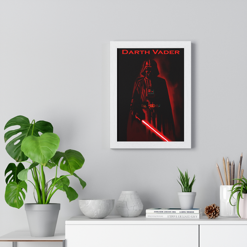 Thumbnail: Framed Poster A4 Darth Vader