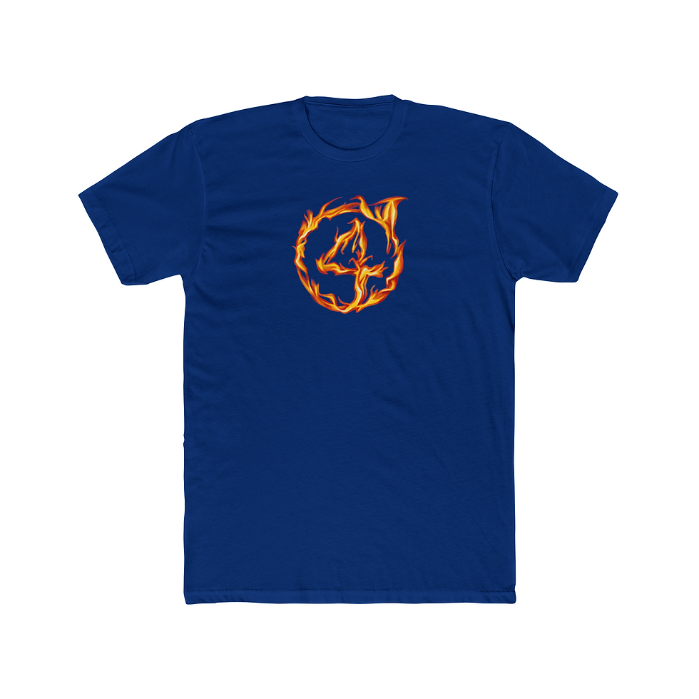 Thumbnail: Unisex Cotton Crew T-shirt Human Torch F4