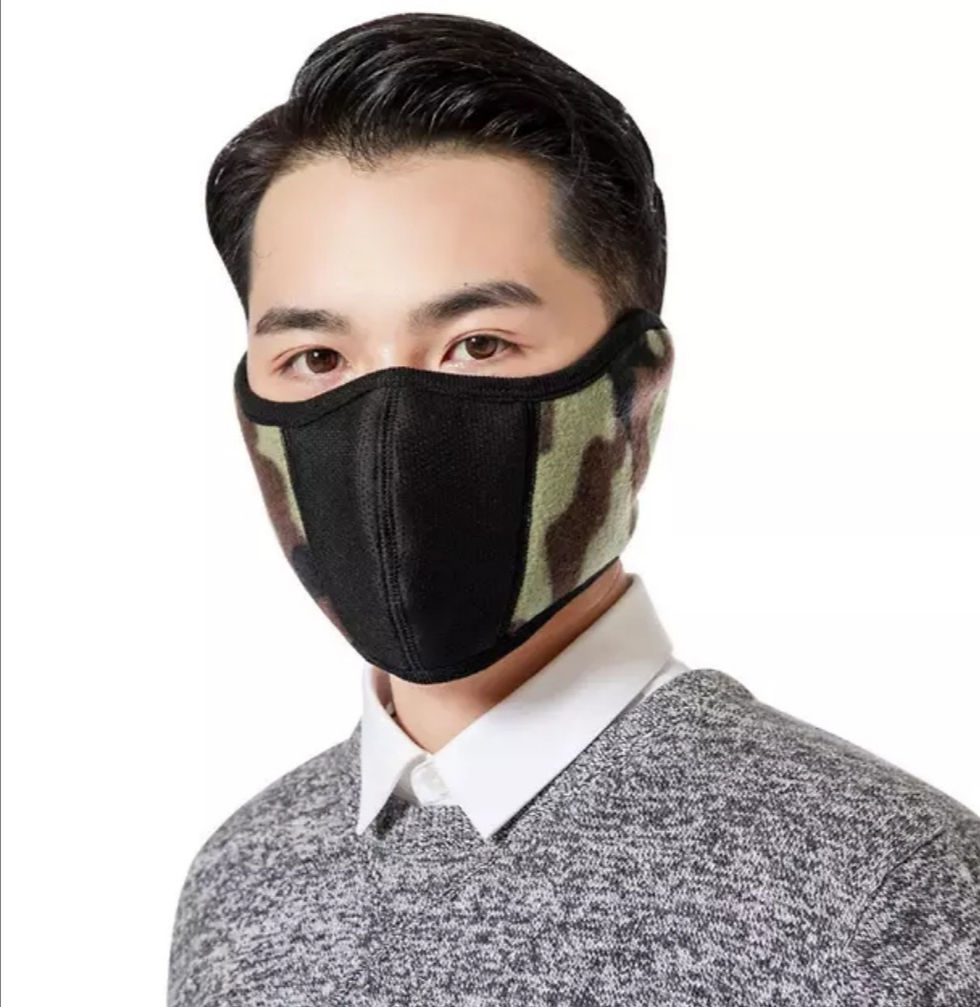Camo 2 in 1 Ear Muff Face Mask