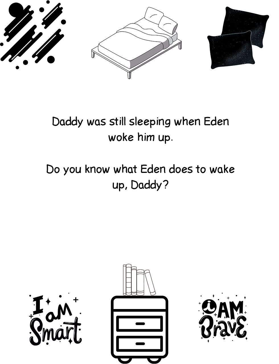 Thumbnail: Wake Up Daddy! A Coloring Storybook with Affirmations and Chores