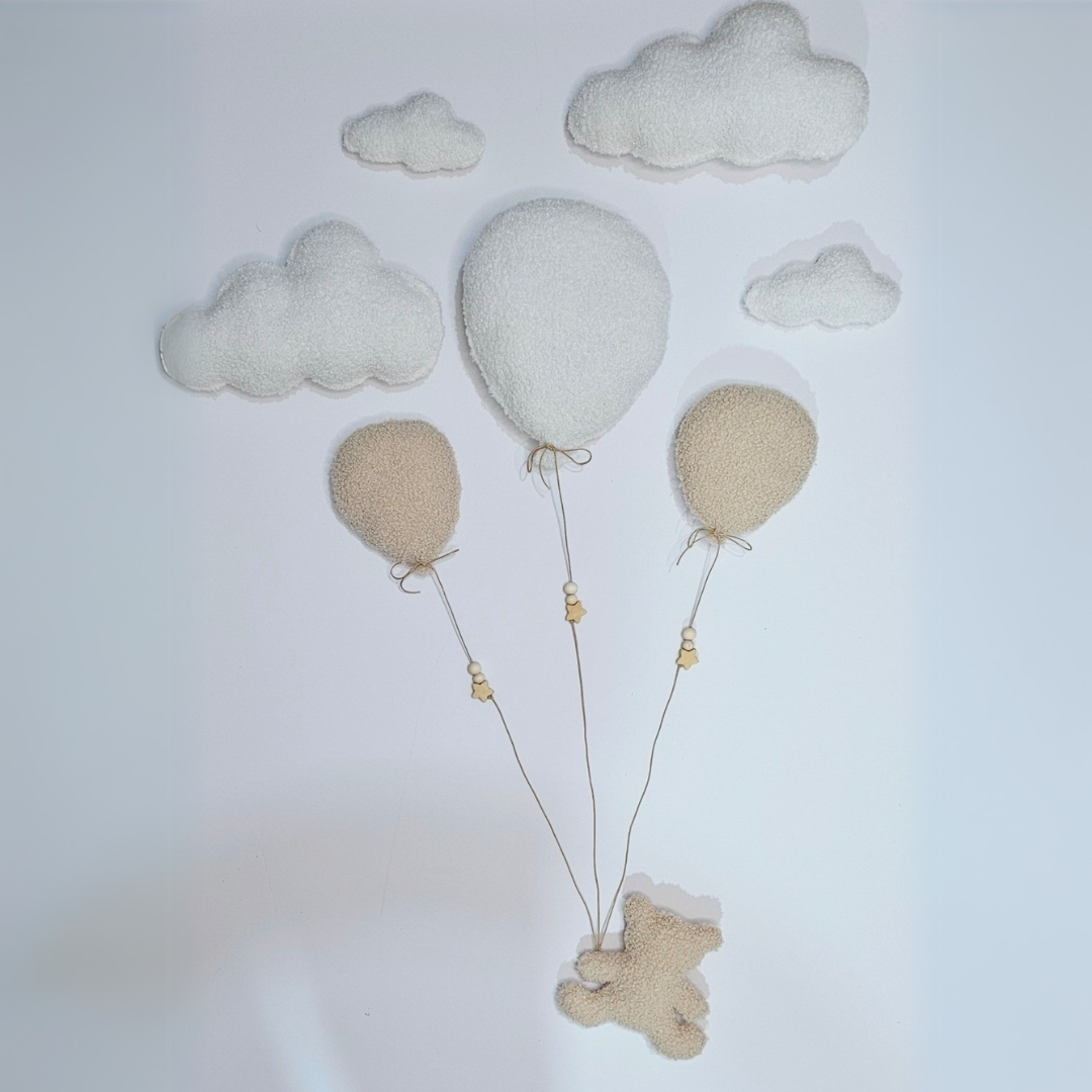  דובי עם בלונים- סט 3