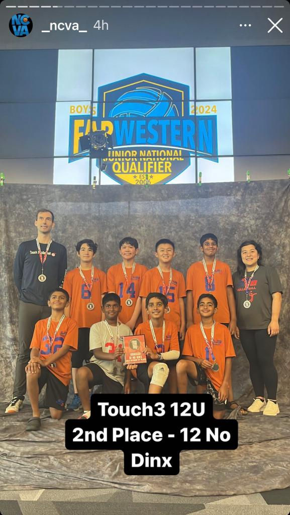 Touch 3 Volleyball Boys Tryout