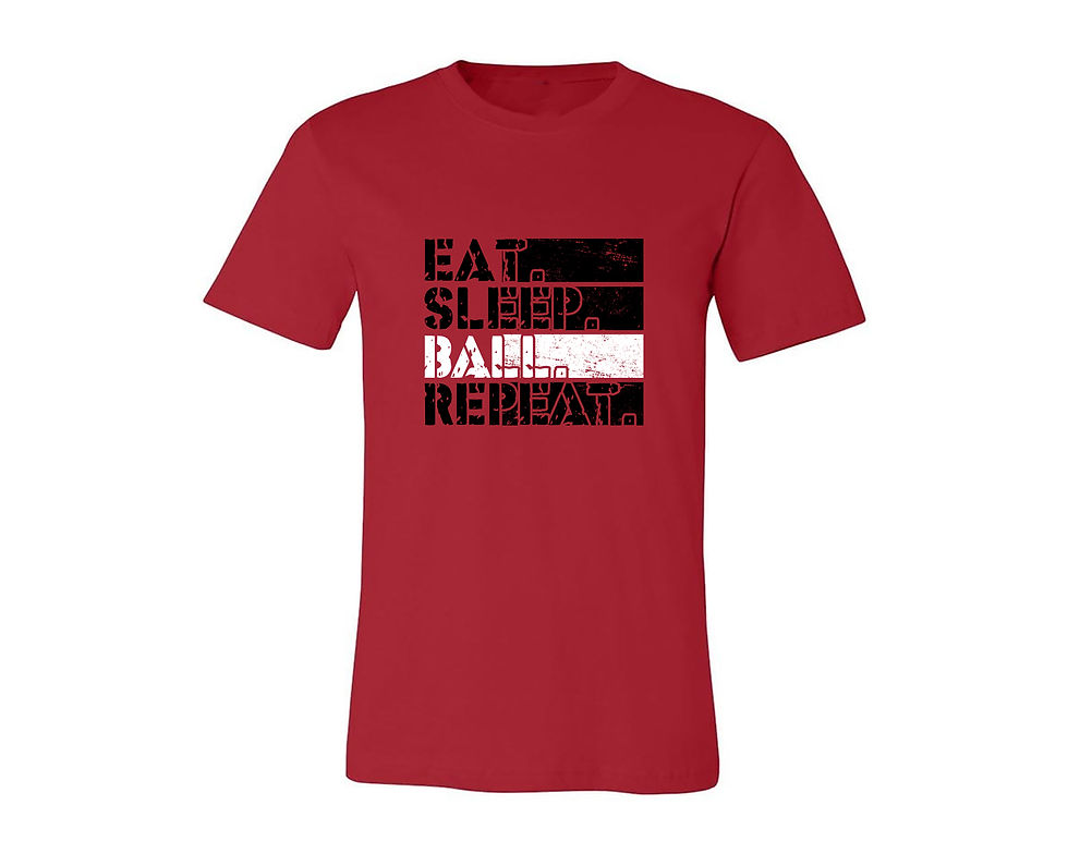 Thumbnail: Eat Sleep Ball Repeat Unisex Tshirt